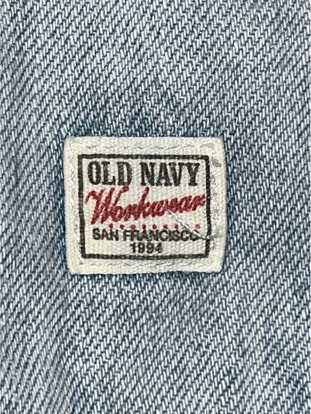 Old Navy Workwear Light Wash Denim Overalls Kids XS (5)